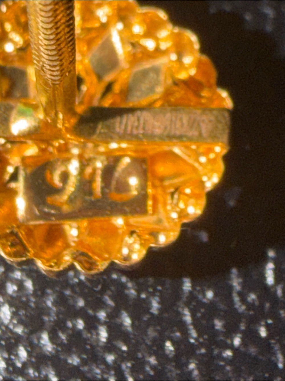 22k gold earrings - Picture 4 of 4